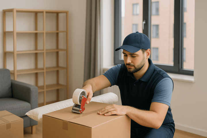 Paketvorbereitung Wohnung